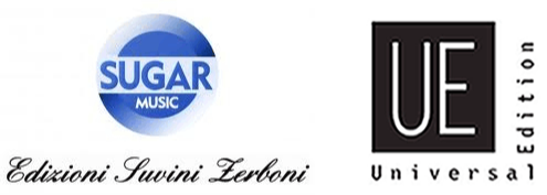 Logos of Suvini Zerboni and Universal Edition